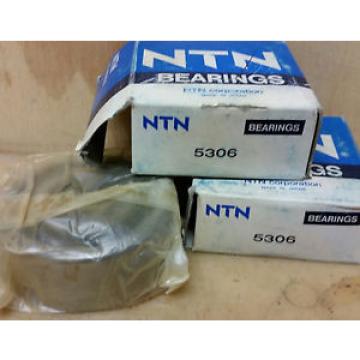 NTN 5306 Double Row Angular Contact Ball Bearing - 30 mm Bore *new*