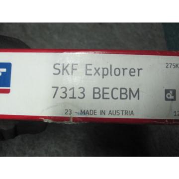 New SKF 7313 BECBM Angular Contact Ball Bearing
