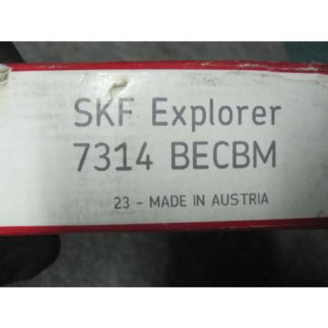 New SKF 7314 BECBM Angular Contact Ball Bearing