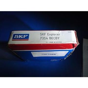 SKF Explorer 7314 BECBY Single Row Angular Contact Ball Bearing New In Box