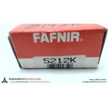 FAFNIR 5212K ANGULAR CONTACT BALL BEARINGS 60 X 110 X 36.5MM, NEW #113653