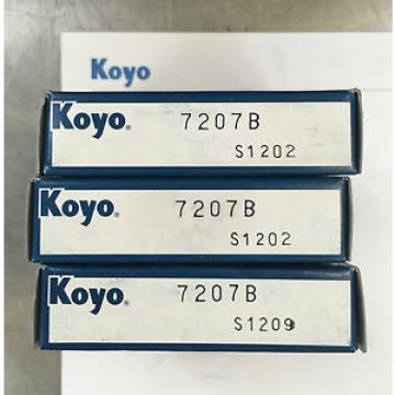 Koyo 7207B Angular Contact Ball Bearing Boxed