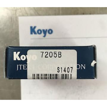 Koyo 7205B Angular Contact Ball Bearing Boxed