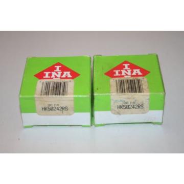(Lot of 2) INA HK5024-2RS Drawn Cup Needle Roller Bearings  HK50242RS  * NEW *