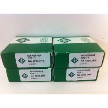 NEW! INA NEEDLE ROLLER SEALED CAGED BEARING NA-4908.2RS 000-026-956