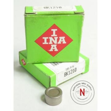 INA BK1210 DRAWN CUP NEEDLE ROLLER BEARING, 12mm x 16mm x 10mm, MAX 20,000RPM