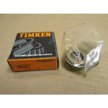 NIB TIMKEN A6067 TAPERED ROLLER BEARING A 6067 17 mm ID NEW