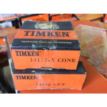 (1) Timken Part Number 14117A  and 14276, Tapered Roller Bearings -