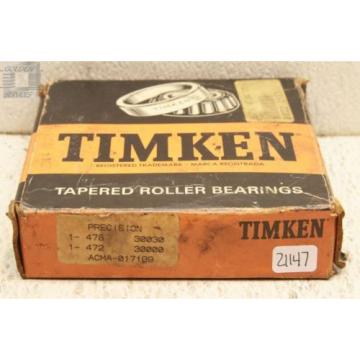 Timken 478 Tapered Roller Bearings