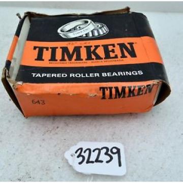 Timken 643 Tapered Roller Bearing (Inv.32239)