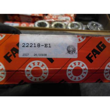 NEW FAG 22218-E1 SPHERICAL ROLLER BEARING