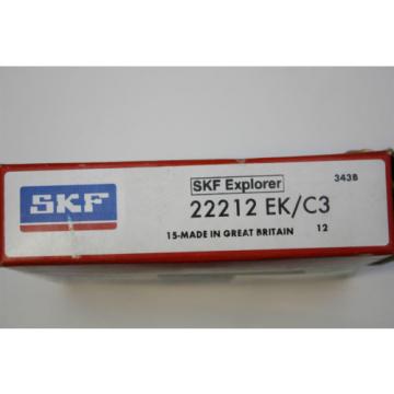 SKF 22212 EK/C3 Spherical Roller Bearing