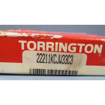 Torrington 22211KCJW33C3 Spherical Roller Bearing 55mm ID, 100mm OD
