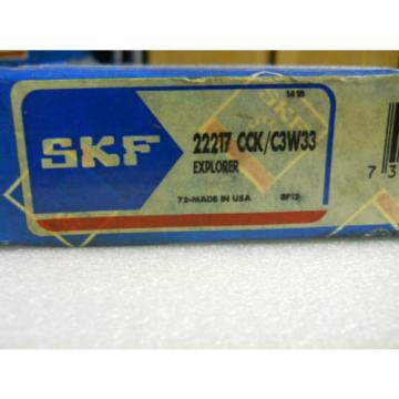 SKF 22217CCK/C3W33 SPHERICAL ROLLER BEARING 22217 NEW CONDITION IN BOX