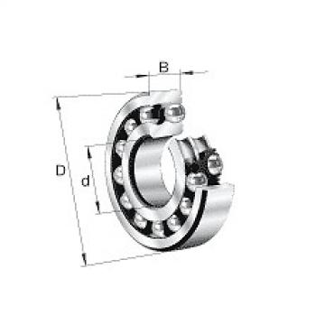 2210-K-TVH-C3 ball bearings Spain FAG Self-aligning ball bearings 22..-K, main dimensions to DIN 630