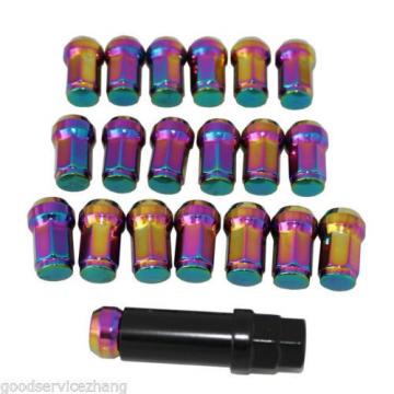 20x CHROME M12x1.5 STEEL EXTENDED DUST CAP LUG NUTS WHEEL RIMS TUNER WITH LOCK
