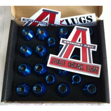 20PCS BLUE HEMI SRT8 LUG NUTS 14x1.5 C&#039;DAK ACORN LUGS &amp; LOCK COMBO ANTHONY KALI