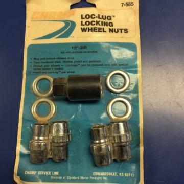 Nos Locking Wheel Nuts Mag Style 1/2 - 20r