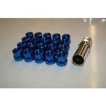 NNR LUG NUTS OPEN SPLINE 12x1.5 SHORT LOCK 20PC FOR HONDA &amp; ACURA BLUE
