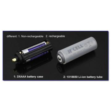 Heavy Duty AAA Battery Adapter Flashlight using 18650 with sleeve WIDE BARREL