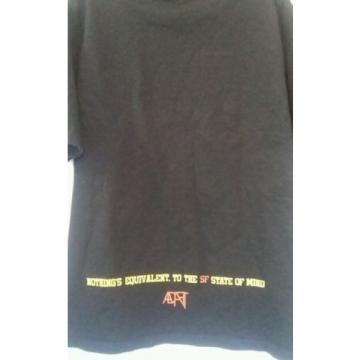 Adapt Clothing &#034;State Of Mind&#034; Large Black Short Sleeve T-Shirt 100% Cotton