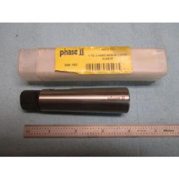 NEW PHASE II # 1 MORSE TAPER INSIDE TO # 3 OUTSIDE ADAPTER / SLEEVE METALWORKING