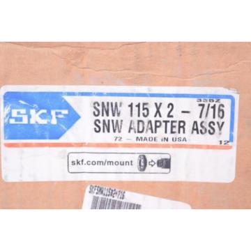 NEW NIB SKF SNW Sleeve Adapter Assy PN SNW 115 x 2-7/16&#034; 335Z   FREE SHIPPING