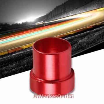 Red Aluminum Male Hard Steel Tubing Sleeve Oil/Fuel 4AN AN-4 Fitting Adapter