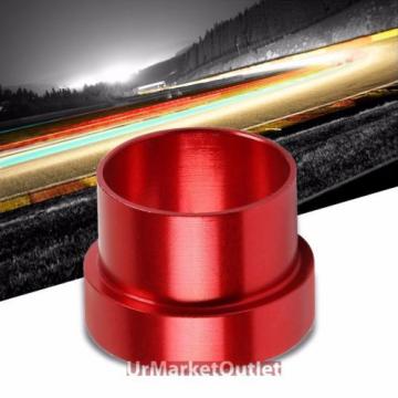 Red Aluminum Male Hard Steel Tubing Sleeve Oil/Fuel 12AN AN-12 Fitting Adapter