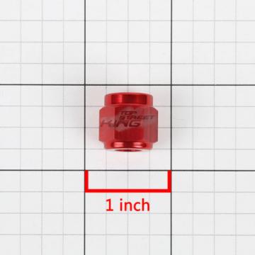 RED 4-AN 1/4&#034; TUBE SLEEVE NUT FITTING ADAPTER FOR ALUMINUM/STEEL TUBING LINE
