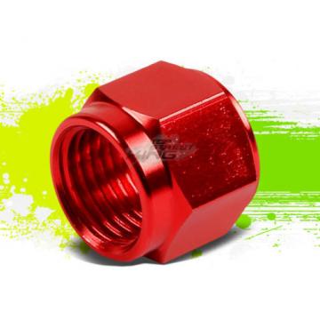 RED 6-AN 3/8&#034; TUBE SLEEVE NUT FITTING ADAPTER FOR ALUMINUM/STEEL TUBING LINE
