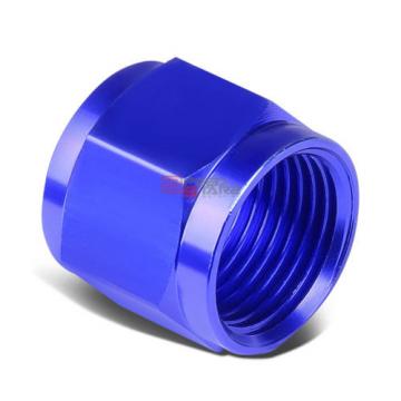 BLUE 3-AN TUBE SLEEVE NUT FLARE FITTING ADAPTER FOR ALUMINUM/STEEL HARD LINE