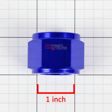 BLUE 12-AN TUBE SLEEVE NUT FLARE FITTING ADAPTER FOR ALUMINUM/STEEL HARD LINE