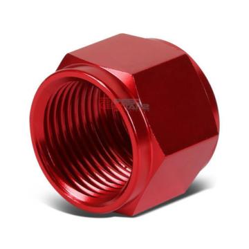 RED 12-AN TUBE SLEEVE NUT FLARE FITTING ADAPTER FOR ALUMINUM/STEEL HARD LINE