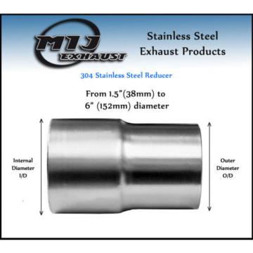 All Size Exhaust Reducer Sleeve Swaged Pipe Adapter Flared Connector Flange Tube