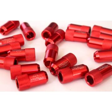 16PC CZRRACING RED SHORTY TUNER LUG NUTS NUT LUGS WHEELS/RIMS FITS:ACURA