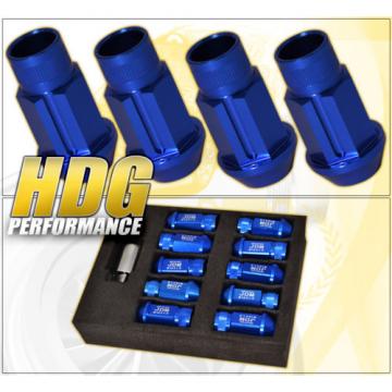 FOR TOYOTA M12X1.5 LOCKING LUG NUTS SPORT RACING HEAVY DUTY ALUMINUM SET BLUE