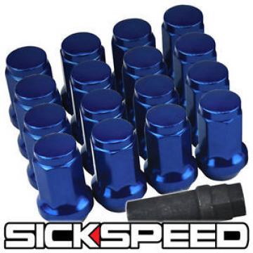 SICKSPEED 16 PC BLUE STEEL LOCKING HEPTAGON SECURITY LUG NUTS LUGS 12X1.25 L11