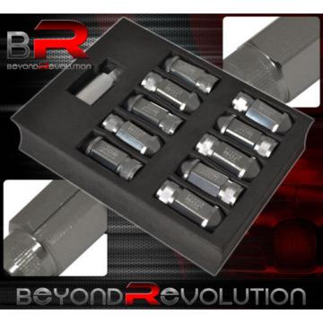 For Honda M12X1.5 Locking Lug Nuts Thread Pitch Drag Performance Rims Gunmetal