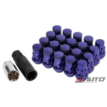 MUTEKI SR35 12x1.5 Rim Wheel Tuner Lug Lock Nut M12 P1.5 C/E Purple w/ key b