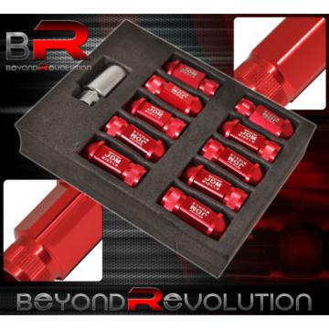 For Suzuki 12X1.5 Locking Lug Nuts Thread Pitch Drag Performance Rim Set Kit Red