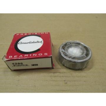 NIB CONSOLIDATED 4206 DOUBLE ROW BALL BEARING DOUBLE RUBBER SHIELD BB 4206BB.TVH