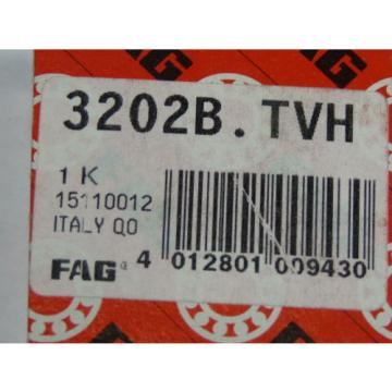 Fag 3202B.TVH Double Row Ball Bearing 15mm ID ! NEW !