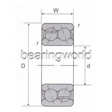 5301  2RS Double Row Sealed Angular Contact Bearing 12 x 37 x 19mm