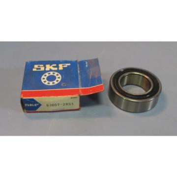 SKF 63007-2RS1 Double Sealed Single Row Bearing 35mm ID, 62mm OD, 20mm Wide NIB