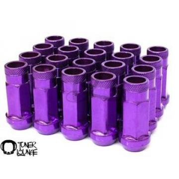 Z RACING 48MM STEEL PURPLE 20 PCS 12X1.25MM OPEN END EXTENDED LUG NUTS TUNER