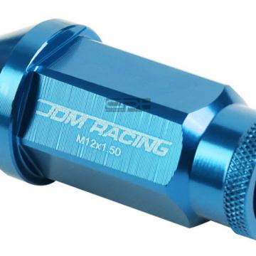20X M12 X 1.5 LOCKING LUG RACING RIM/WHEEL ACORN TUNER LOCK NUTS+KEY LIGHT BLUE