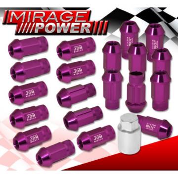 Universal 12Mmx1.5 Locking Lug Nuts Sport Racing Heavy Duty Aluminum Set Purple