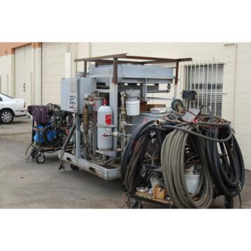 100 HP Drive Motor Hydraulic Power Unit 60 GPM 3750 PSIG Oilgear + Hoses  Pump