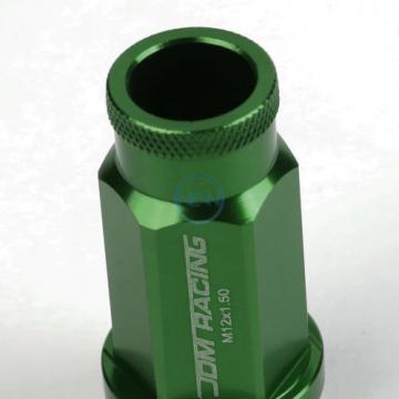 20pcs M12x1.5 Anodized 50mm Tuner Wheel Rim Locking Acorn Lug Nuts+Key Green